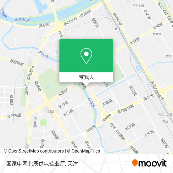 国家电网北辰供电营业厅地图