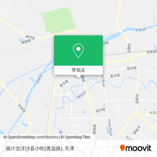南汁北沣沙县小吃(青远路)地图
