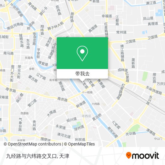 九经路与六纬路交叉口地图