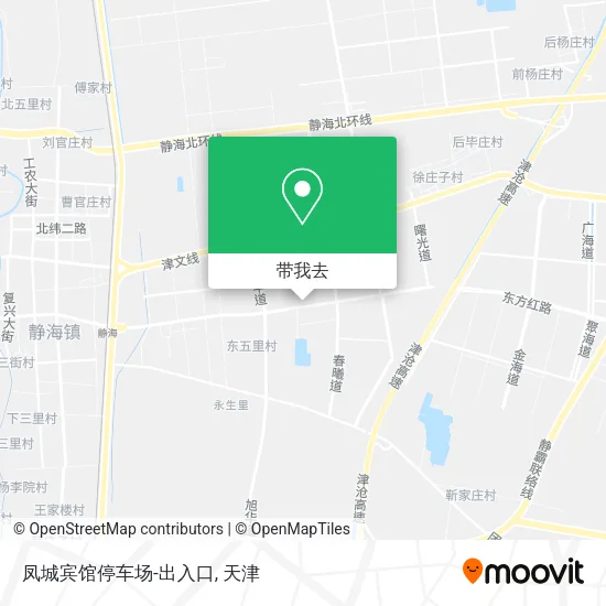 凤城宾馆停车场-出入口地图