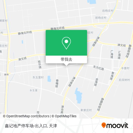 鑫记地产停车场-出入口地图