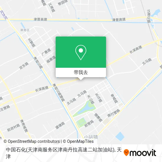 中国石化(天津南服务区津南丹拉高速二站加油站)地图