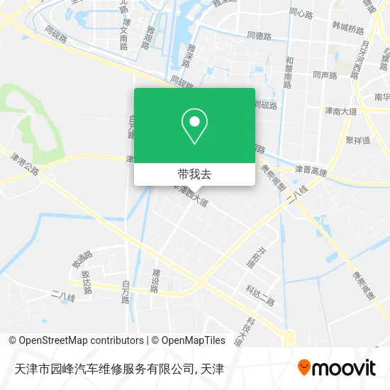 天津市园峰汽车维修服务有限公司地图