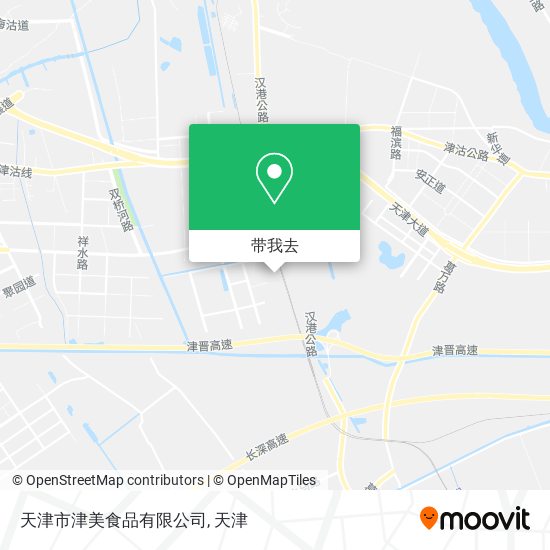 天津市津美食品有限公司地图