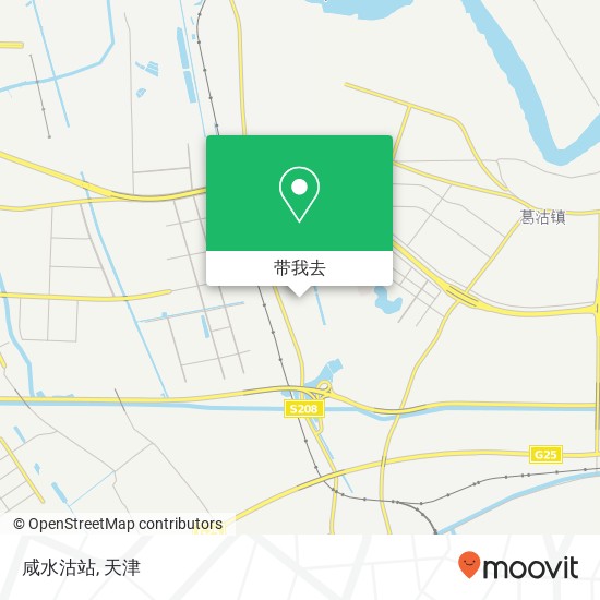 咸水沽站地图