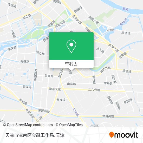 天津市津南区金融工作局地图