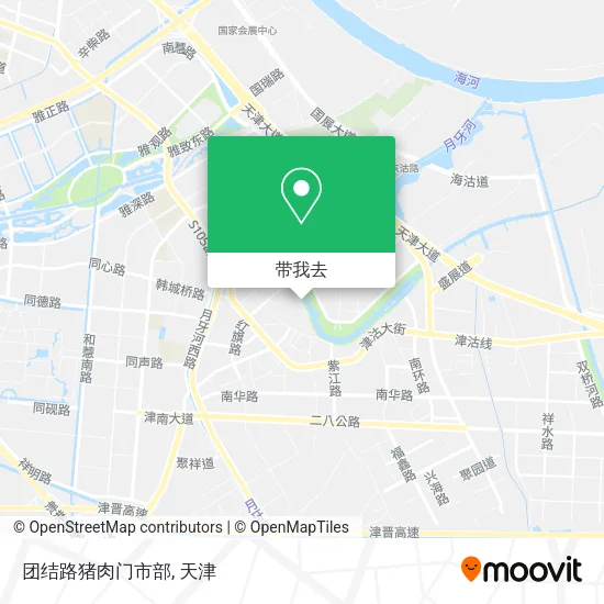 团结路猪肉门市部地图