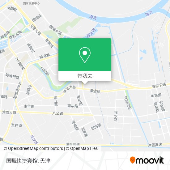 国甄快捷宾馆地图