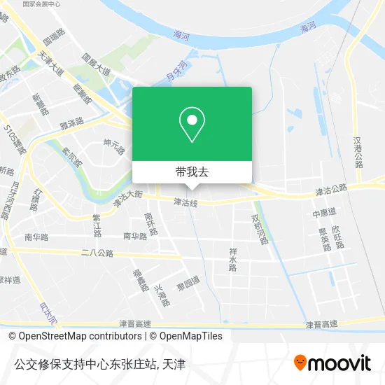 公交修保支持中心东张庄站地图