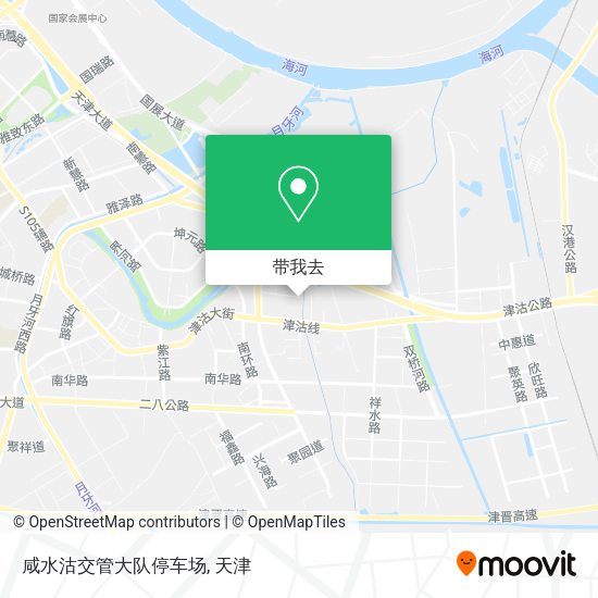 咸水沽交管大队停车场地图