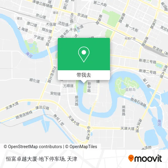 恒富卓越大厦-地下停车场地图