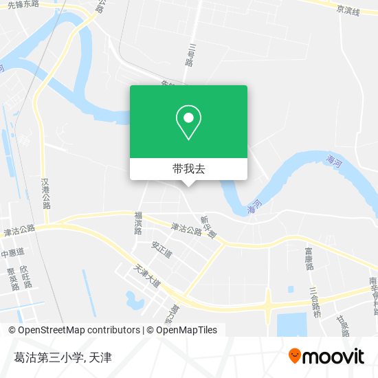 葛沽第三小学地图