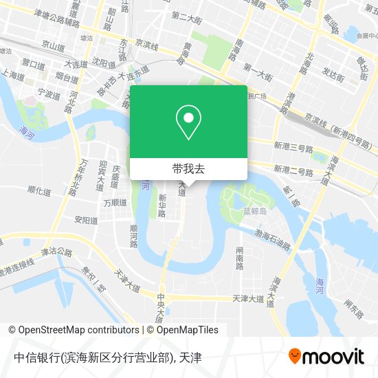 中信银行(滨海新区分行营业部)地图