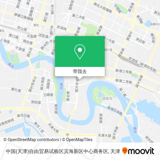 中国(天津)自由贸易试验区滨海新区中心商务区地图