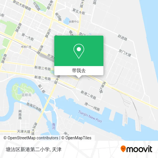 塘沽区新港第二小学地图