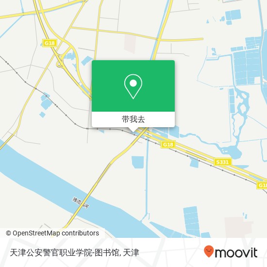 天津公安警官职业学院-图书馆地图