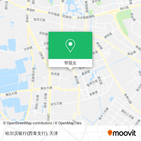 哈尔滨银行(西青支行)地图