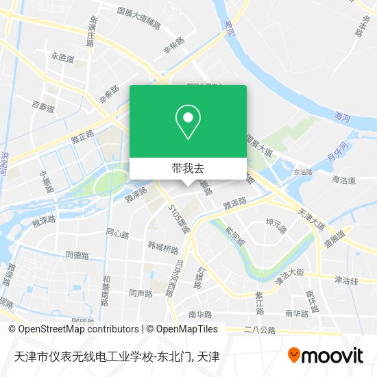 天津市仪表无线电工业学校-东北门地图
