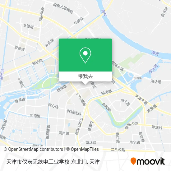 天津市仪表无线电工业学校-东北门地图