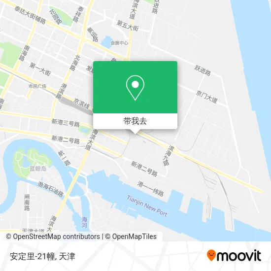 安定里-21幢地图