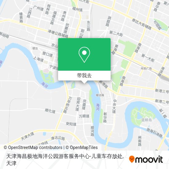 天津海昌极地海洋公园游客服务中心-儿童车存放处地图