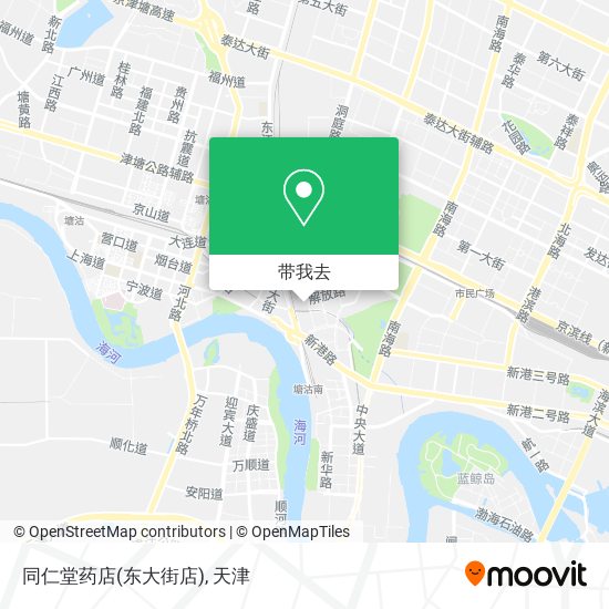 同仁堂药店(东大街店)地图