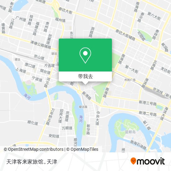 天津客来家旅馆.地图