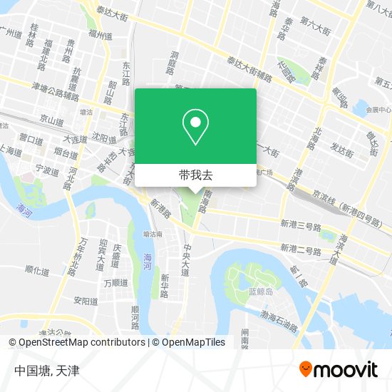 中国塘地图