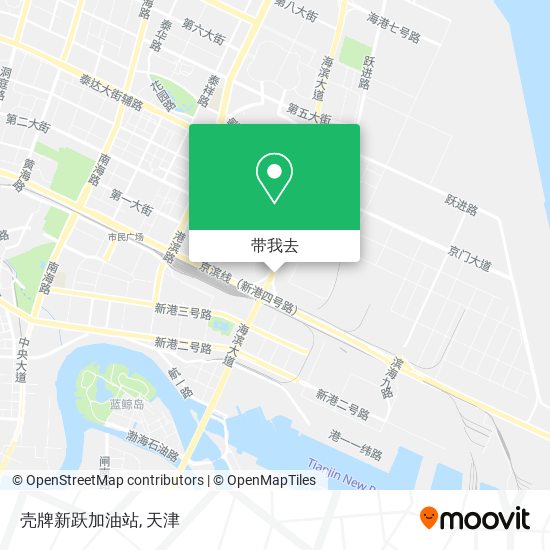 壳牌新跃加油站地图