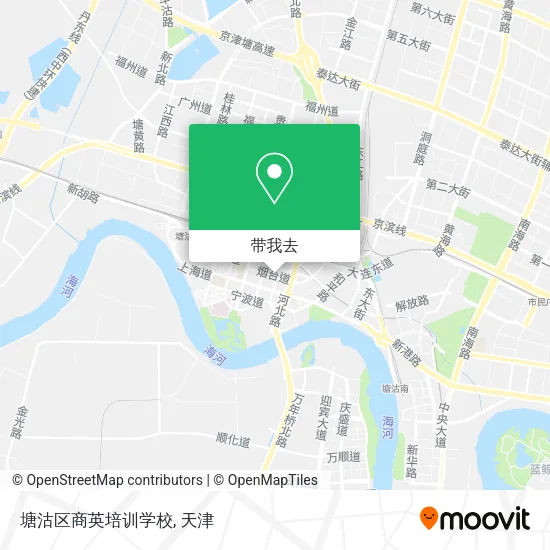 塘沽区商英培训学校地图