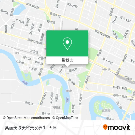 奥丽美域美容美发养生地图