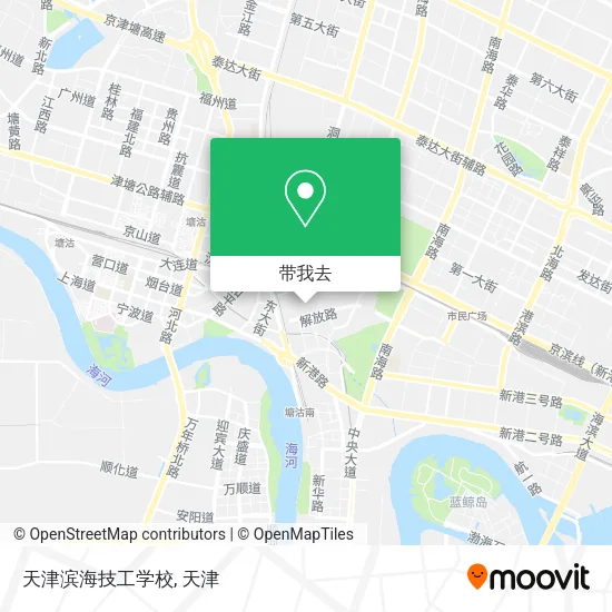 天津滨海技工学校地图