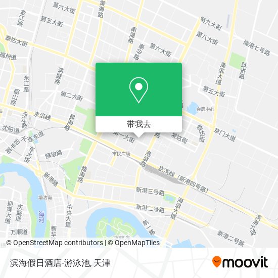 滨海假日酒店-游泳池地图