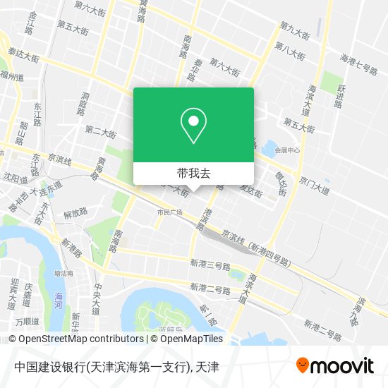 中国建设银行(天津滨海第一支行)地图