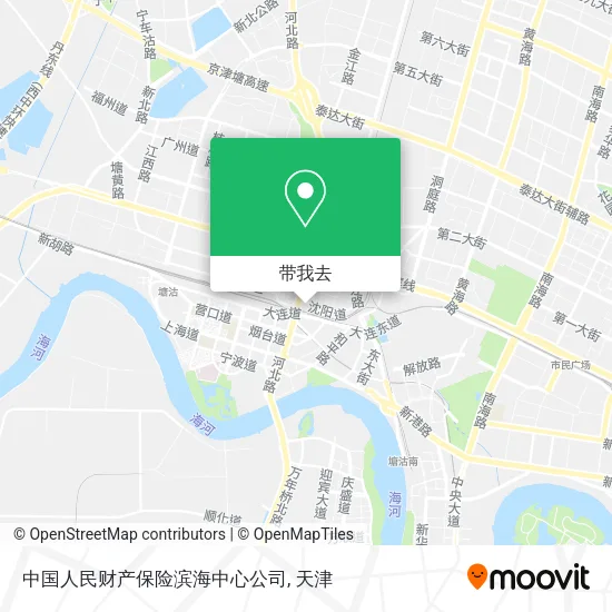 中国人民财产保险滨海中心公司地图