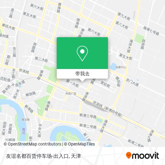 友谊名都百货停车场-出入口地图