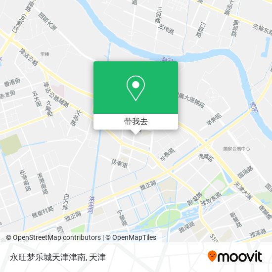 永旺梦乐城天津津南地图