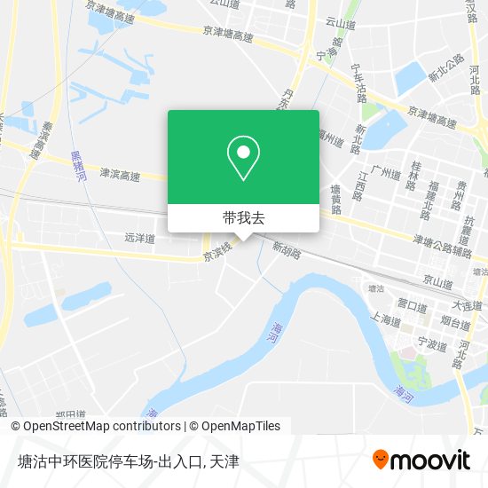 塘沽中环医院停车场-出入口地图