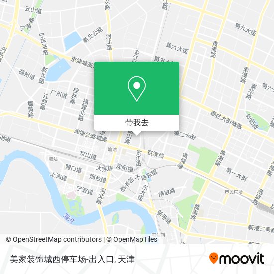 美家装饰城西停车场-出入口地图