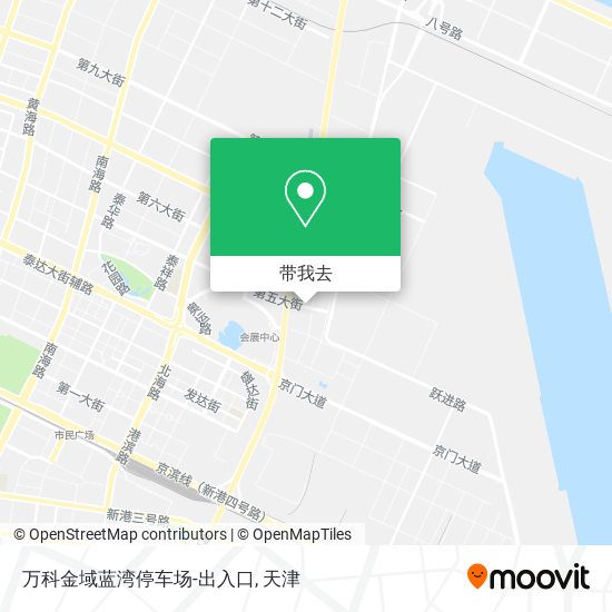 万科金域蓝湾停车场-出入口地图
