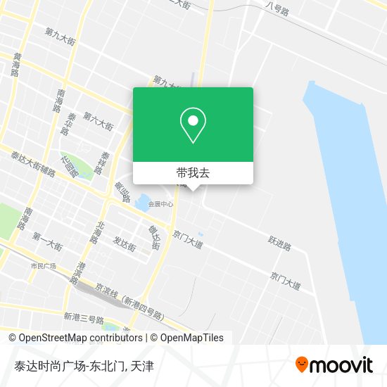 泰达时尚广场-东北门地图