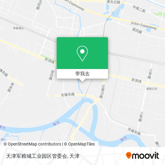 天津军粮城工业园区管委会地图