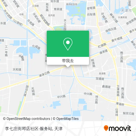 李七庄街邓店社区-服务站地图