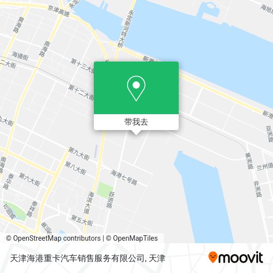 天津海港重卡汽车销售服务有限公司地图