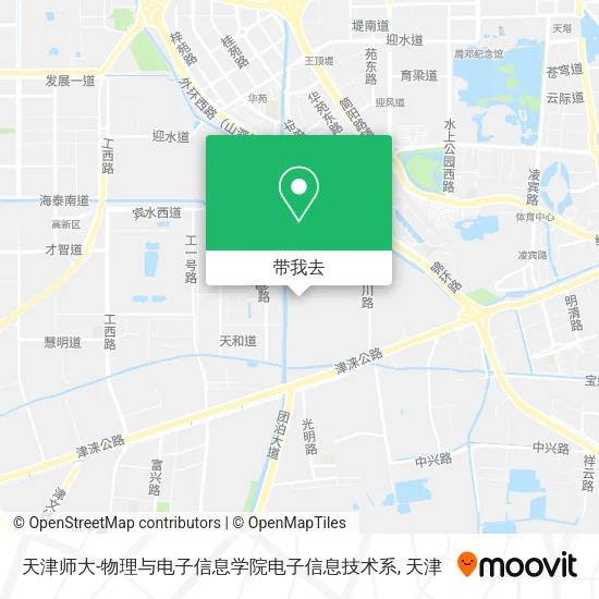 天津师大-物理与电子信息学院电子信息技术系地图