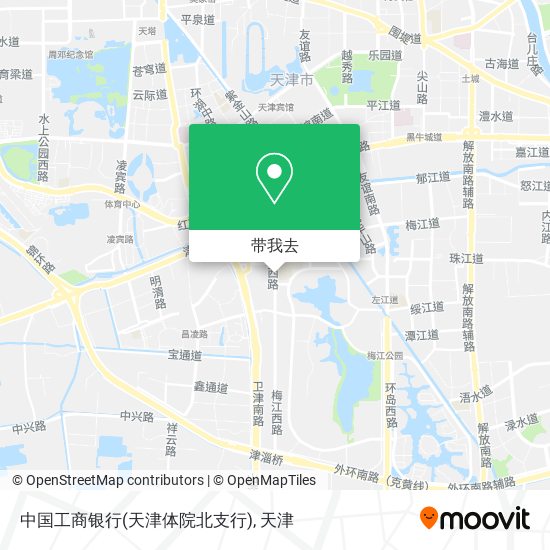 中国工商银行(天津体院北支行)地图
