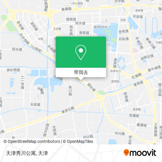 天津秀川公寓地图