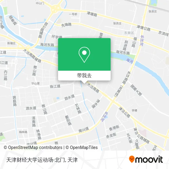天津财经大学运动场-北门地图