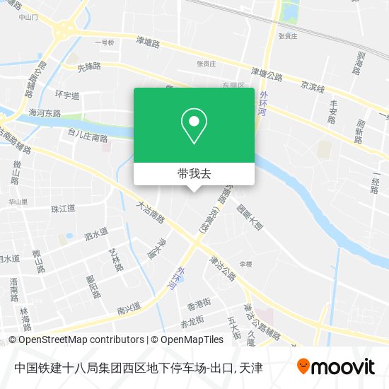 中国铁建十八局集团西区地下停车场-出口地图