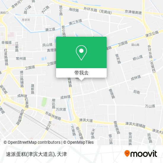 速派蛋糕(津滨大道店)地图